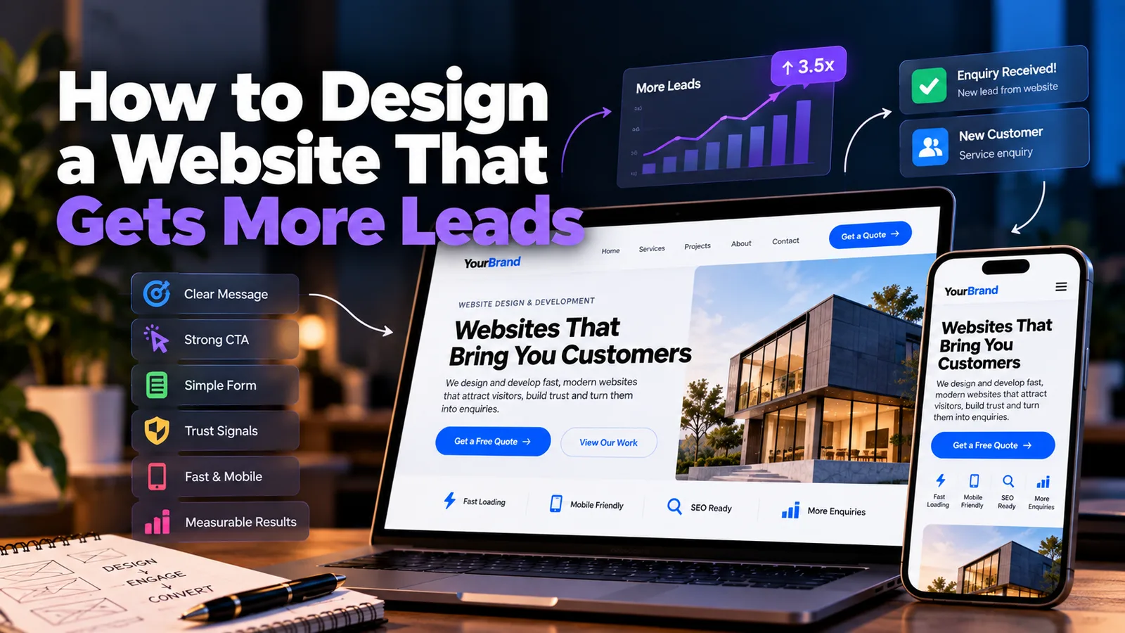 How to design a website that gets more leads